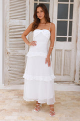 Up At Dawn Maxi Dress White