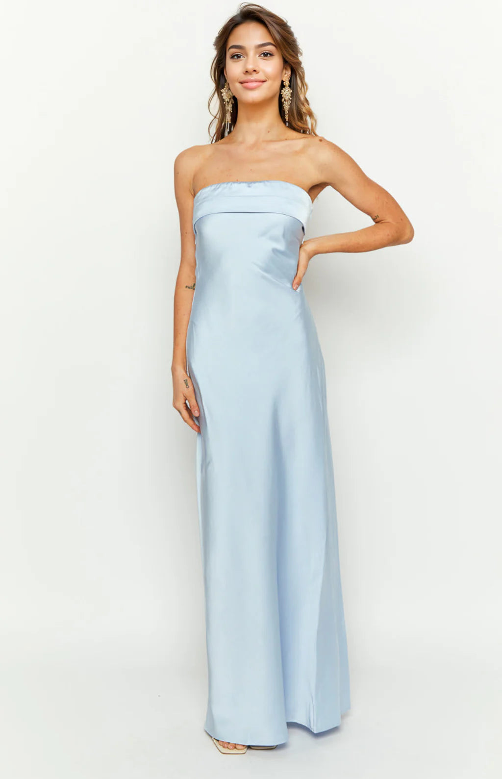 Maiah Blue Formal Maxi Dress