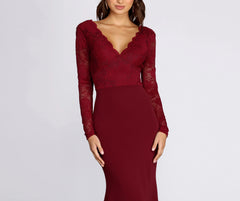 Luciana Formal Lace Mermaid Dress