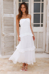 Up At Dawn Maxi Dress White