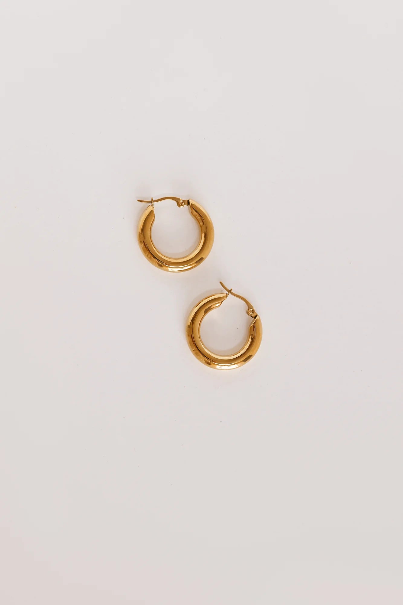 18k Gold Plated Power To Her Hoop Earrings Gold