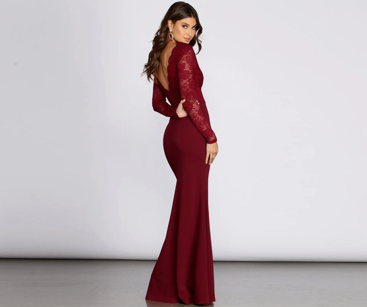 Luciana Formal Lace Mermaid Dress