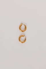 18k Gold Plated Power To Her Hoop Earrings Gold